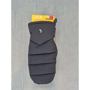 Lole Downlite Outdoor 80/20 Duck Down Soft Puffer Mittens Black Size S/M NEW
